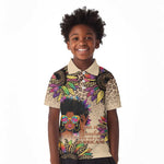 Black Her Story Sunshine Hurricane Kid Polo Shirt Empowered Black Woman - African Pride
