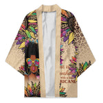 Black Her Story Sunshine Hurricane Kimono Empowered Black Woman - African Pride