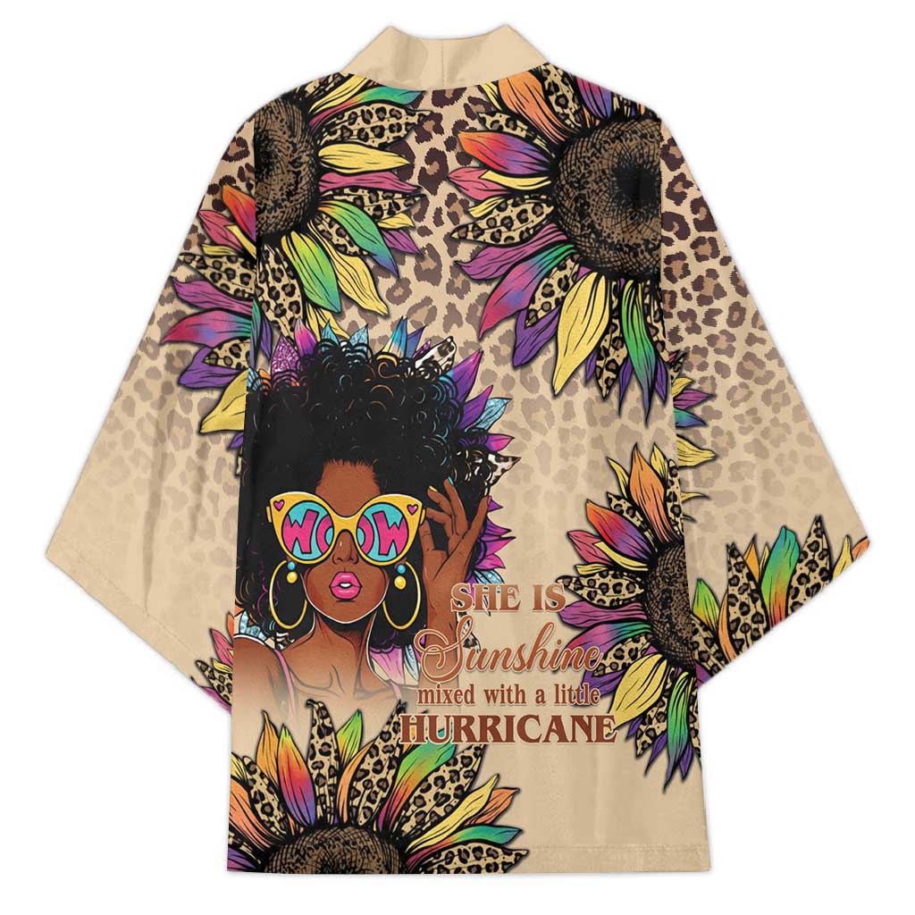 Black Her Story Sunshine Hurricane Kimono Empowered Black Woman - African Pride