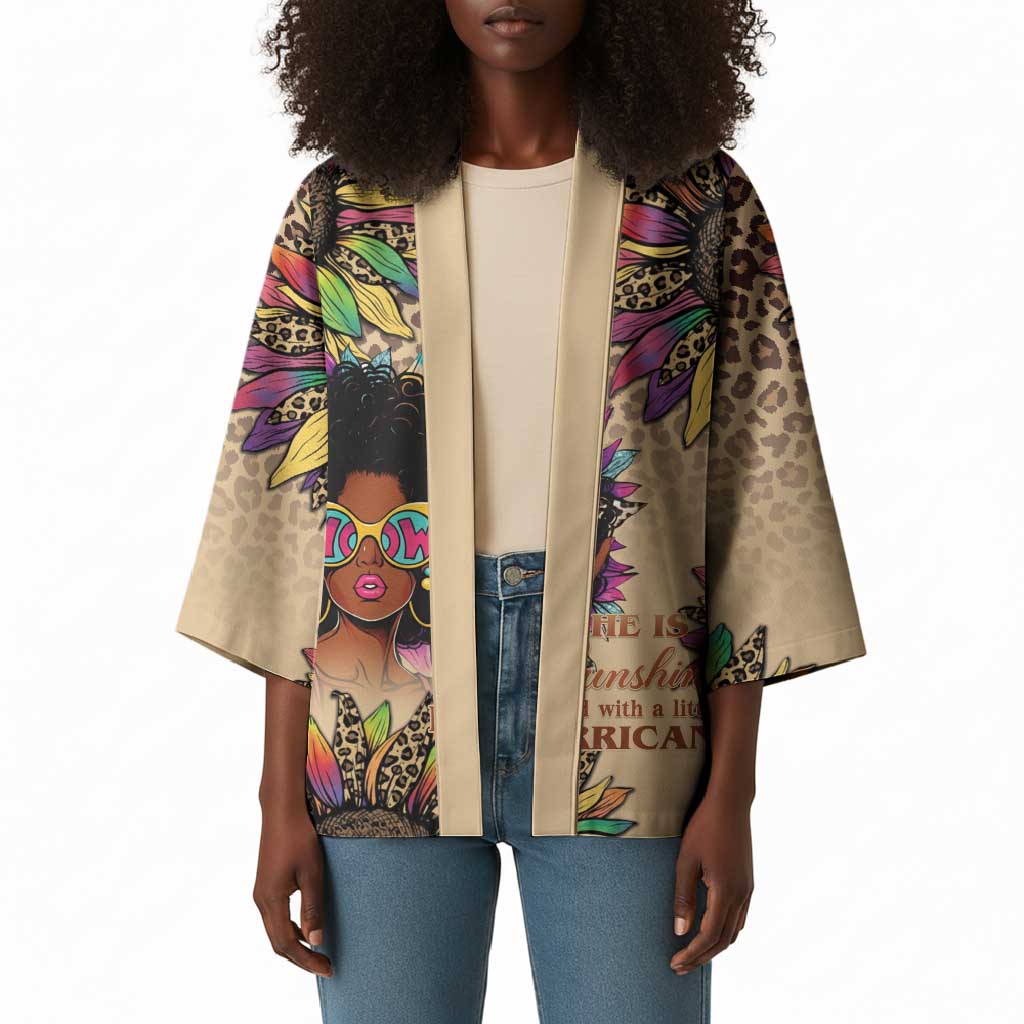 Black Her Story Sunshine Hurricane Kimono Empowered Black Woman - African Pride