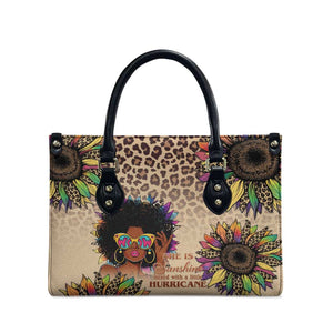 Black Her Story Sunshine Hurricane Leather Bag Empowered Black Woman - African Pride