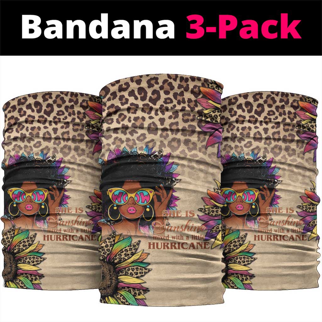 Black Her Story Sunshine Hurricane Neck Gaiter Empowered Black Woman - African Pride
