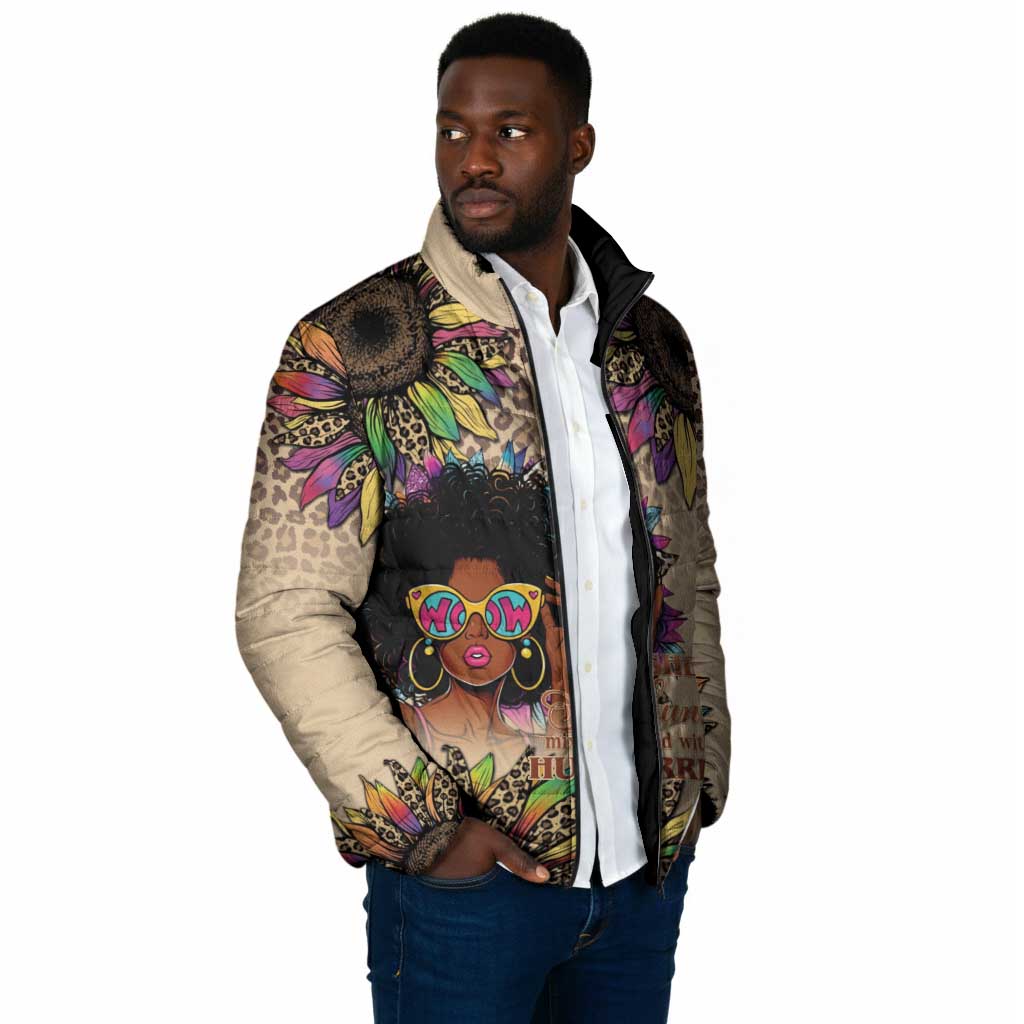 Black Her Story Sunshine Hurricane Padded Jacket Empowered Black Woman - African Pride