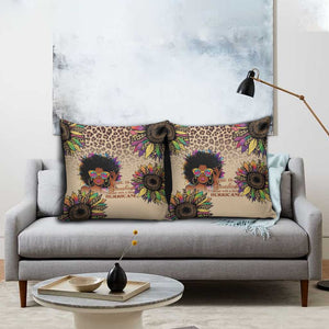 Black Her Story Sunshine Hurricane Pillow Cover Empowered Black Woman - African Pride