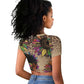 Black Her Story Sunshine Hurricane Raglan Cropped T shirt Empowered Black Woman - African Pride