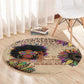 Black Her Story Sunshine Hurricane Round Carpet Empowered Black Woman - African Pride