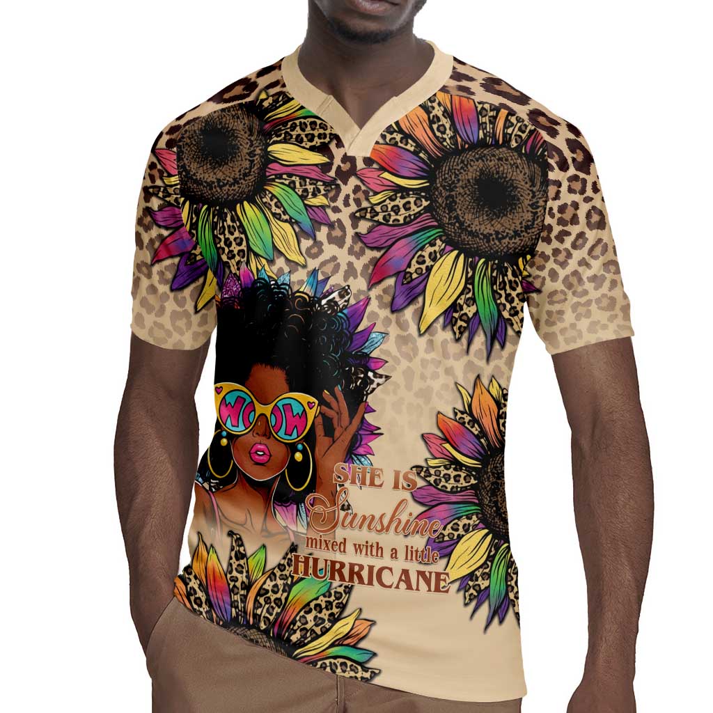 Black Her Story Sunshine Hurricane Rugby Jersey Empowered Black Woman - African Pride