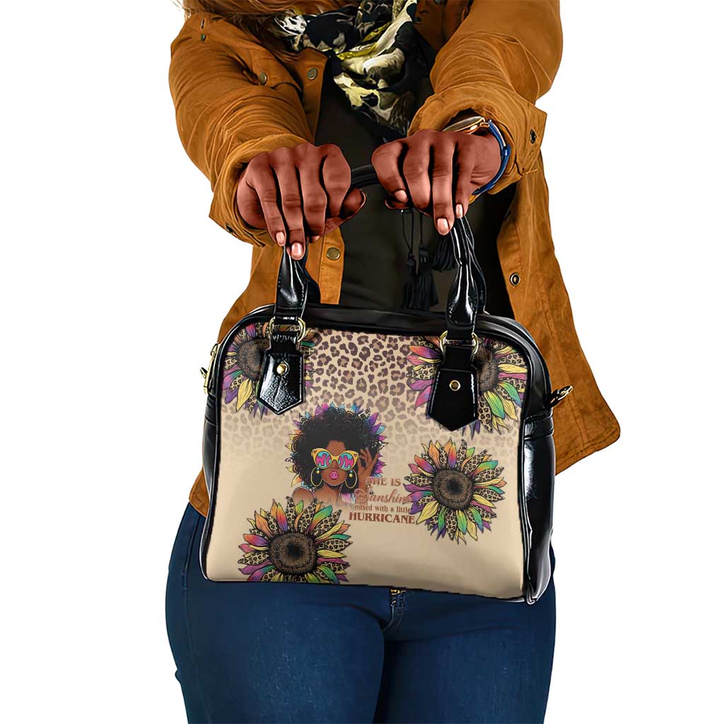 Black Her Story Sunshine Hurricane Shoulder Handbag Empowered Black Woman - African Pride