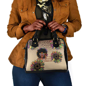 Black Her Story Sunshine Hurricane Shoulder Handbag Empowered Black Woman - African Pride