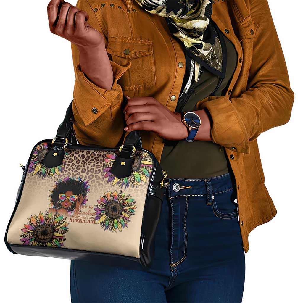 Black Her Story Sunshine Hurricane Shoulder Handbag Empowered Black Woman - African Pride