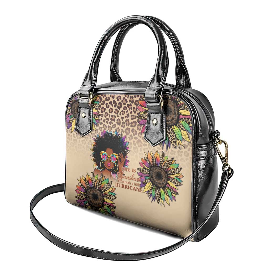 Black Her Story Sunshine Hurricane Shoulder Handbag Empowered Black Woman - African Pride