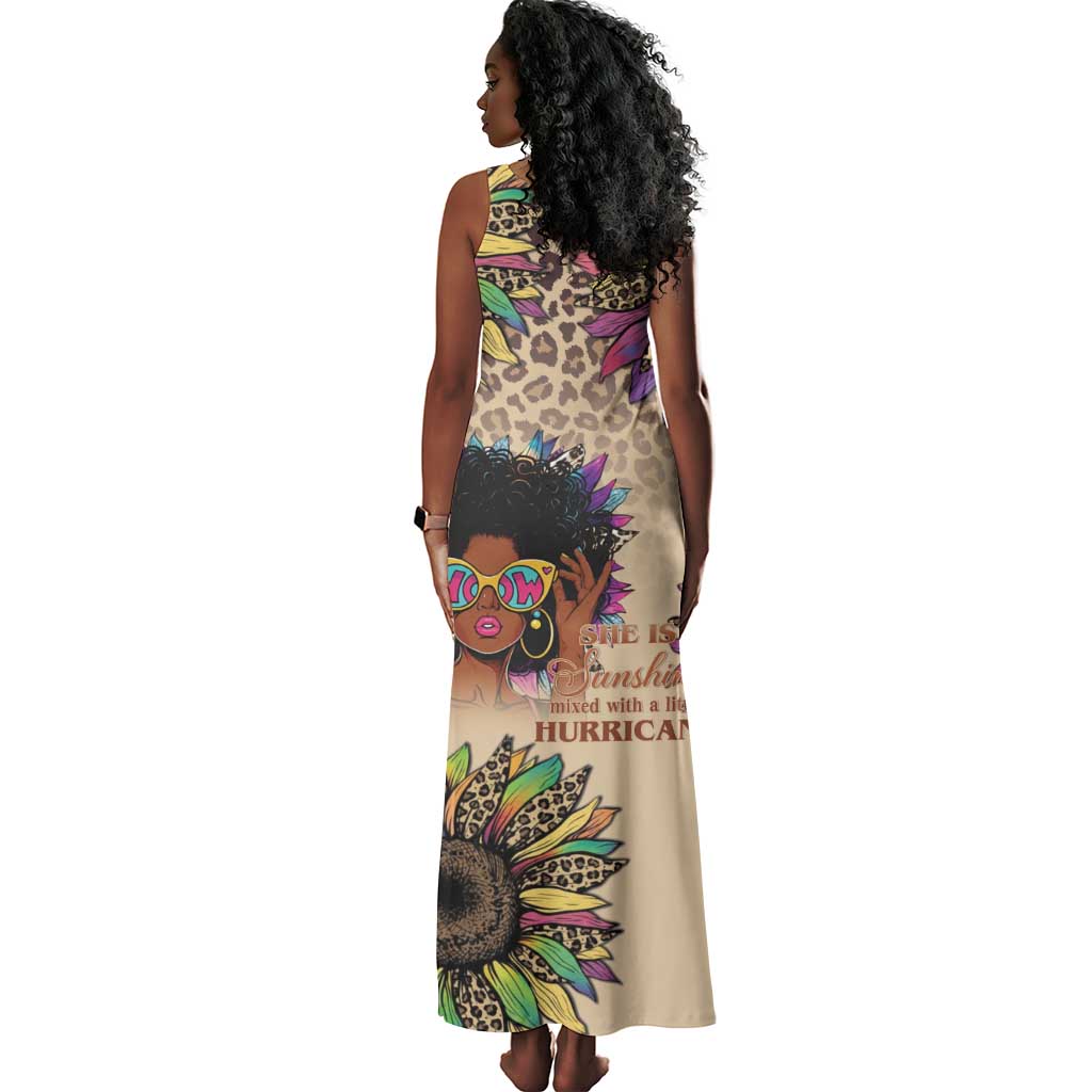Black Her Story Sunshine Hurricane Tank Maxi Dress Empowered Black Woman - African Pride