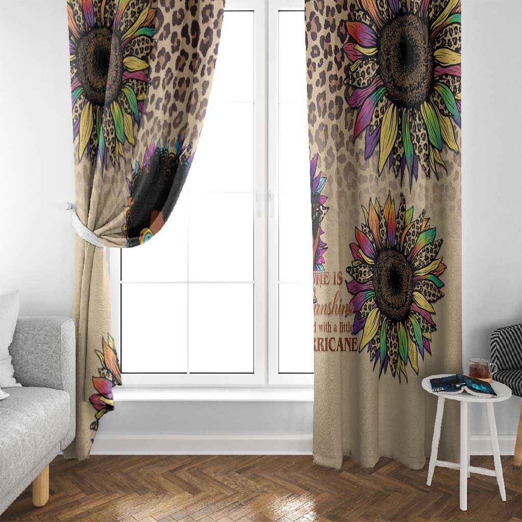 Black Her Story Sunshine Hurricane Window Curtain Empowered Black Woman - African Pride