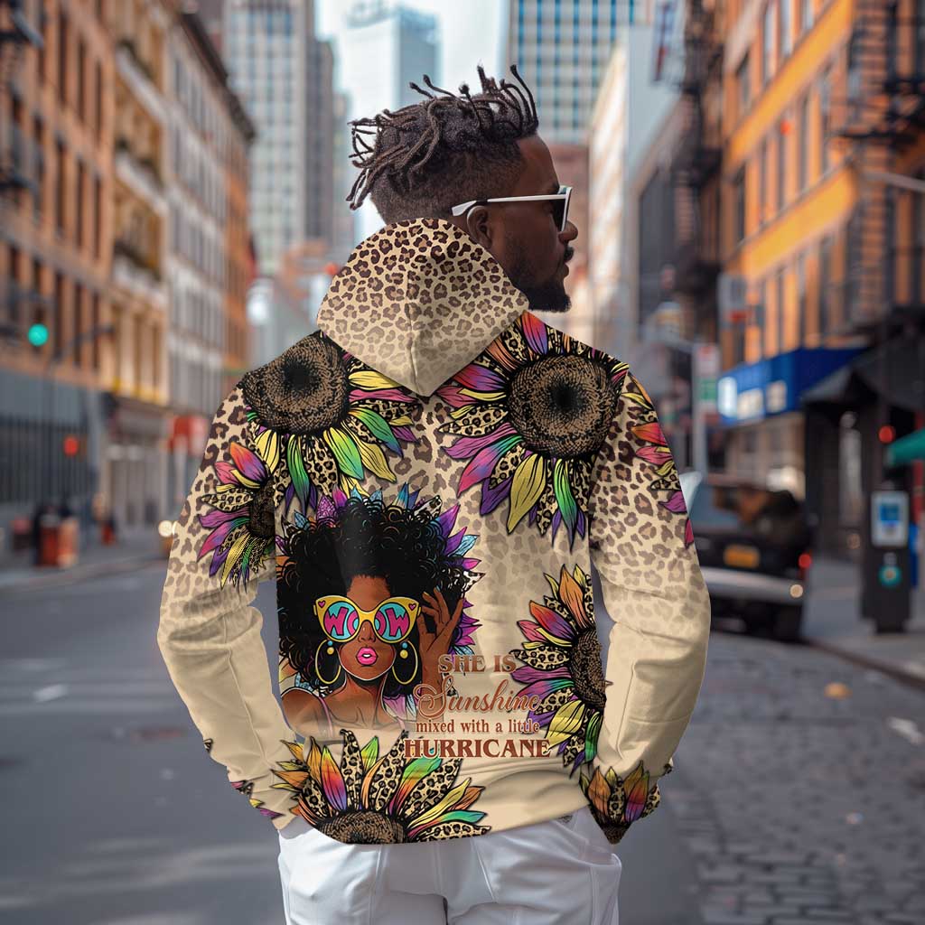 Black Her Story Sunshine Hurricane Zip Hoodie Empowered Black Woman - African Pride