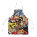 Black Her Story Graffiti Queen Apron Black Woman Empowerment - African Pride