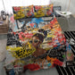 Black Her Story Graffiti Queen Bedding Set Black Woman Empowerment - African Pride