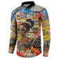 Black Her Story Graffiti Queen Button Sweatshirt Black Woman Empowerment