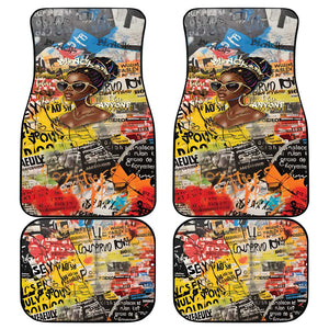 Black Her Story Graffiti Queen Car Mats Black Woman Empowerment - African Pride