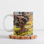 Black Her Story Graffiti Queen Ceramic Mug Black Woman Empowerment - African Pride