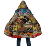Black Her Story Graffiti Queen Cloak Black Woman Empowerment - African Pride