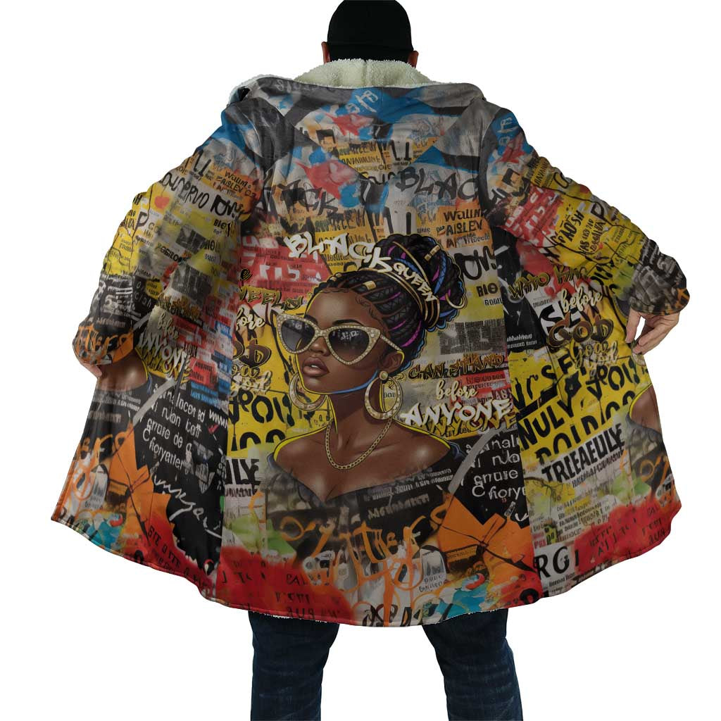 Black Her Story Graffiti Queen Cloak Black Woman Empowerment - African Pride