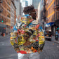 Black Her Story Graffiti Queen Hoodie Black Woman Empowerment - African Pride
