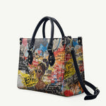 Black Her Story Graffiti Queen Leather Bag Black Woman Empowerment - African Pride