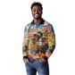 Black Her Story Graffiti Queen Long Sleeve Polo Shirt Black Woman Empowerment - African Pride