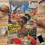 Black Her Story Graffiti Queen Puzzle Black Woman Empowerment - African Pride