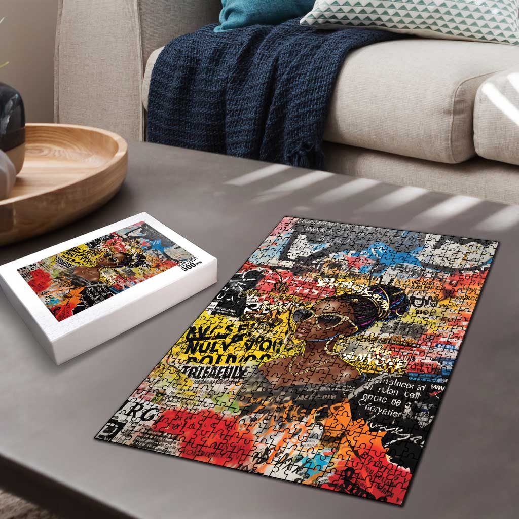 Black Her Story Graffiti Queen Puzzle Black Woman Empowerment - African Pride