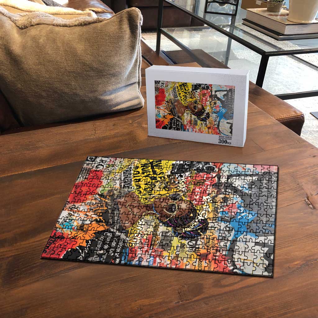 Black Her Story Graffiti Queen Puzzle Black Woman Empowerment - African Pride