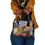 Black Her Story Graffiti Queen Shoulder Handbag Black Woman Empowerment - African Pride