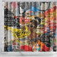 Black Her Story Graffiti Queen Shower Curtain Black Woman Empowerment - African Pride