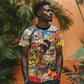 Black Her Story Graffiti Queen T shirt Black Woman Empowerment - African Pride