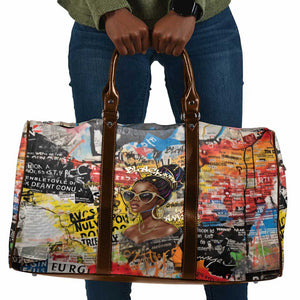 Black Her Story Graffiti Queen Travel Bag Black Woman Empowerment - African Pride