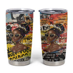 Black Her Story Graffiti Queen Tumbler Cup Black Woman Empowerment - African Pride