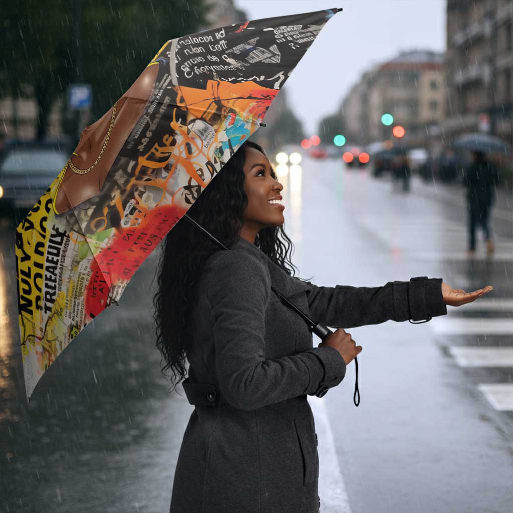 Black Her Story Graffiti Queen Umbrella Black Woman Empowerment - African Pride