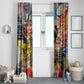 Black Her Story Graffiti Queen Window Curtain Black Woman Empowerment - African Pride