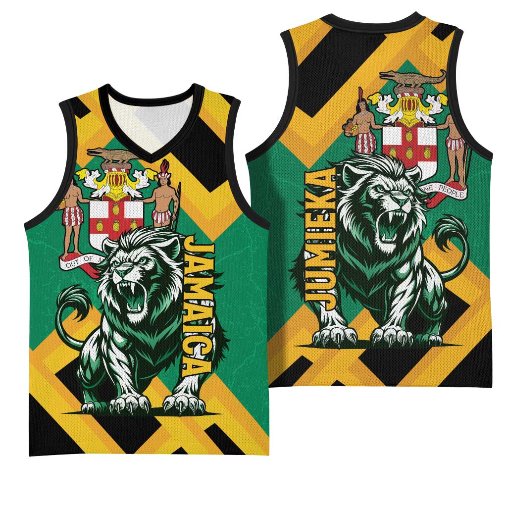 Jumieka Basketball Jersey Lion With Coat Of Arms LT15