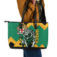Jumieka Leather Tote Bag Lion With Coat Of Arms