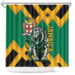 Jumieka Shower Curtain Lion With Coat Of Arms
