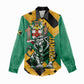 Jumieka Women Casual Shirt Lion With Coat Of Arms