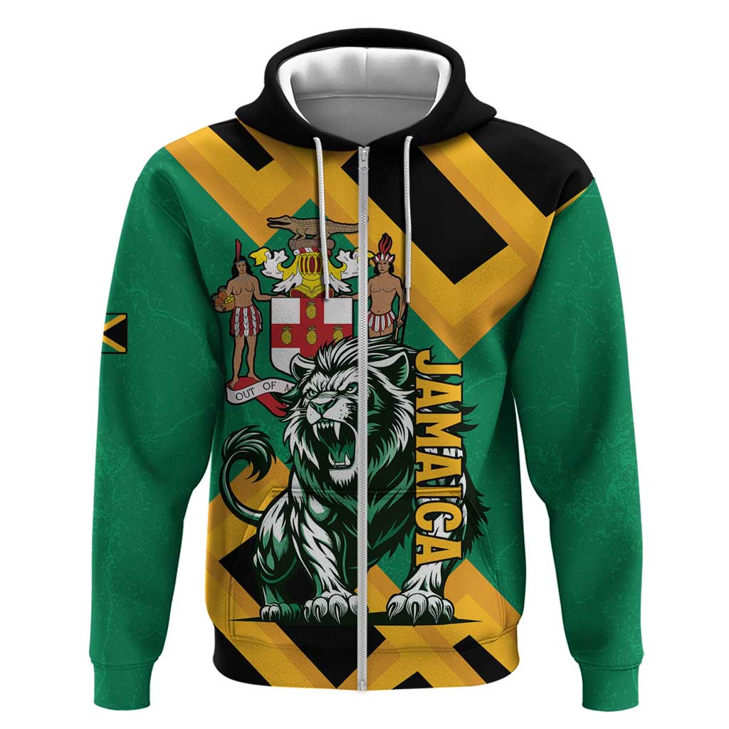 Jumieka Zip Hoodie Lion With Coat Of Arms