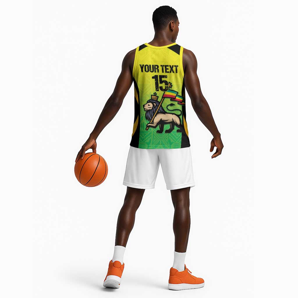 Custom Jamaica Football Basketball Jersey Go Champions LT15