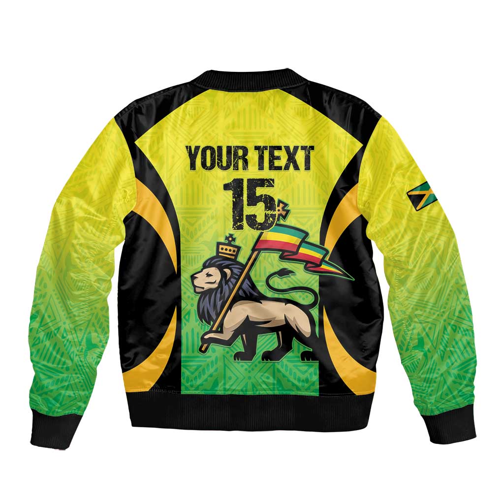 Custom Jamaica Football Bomber Jacket Go Champions