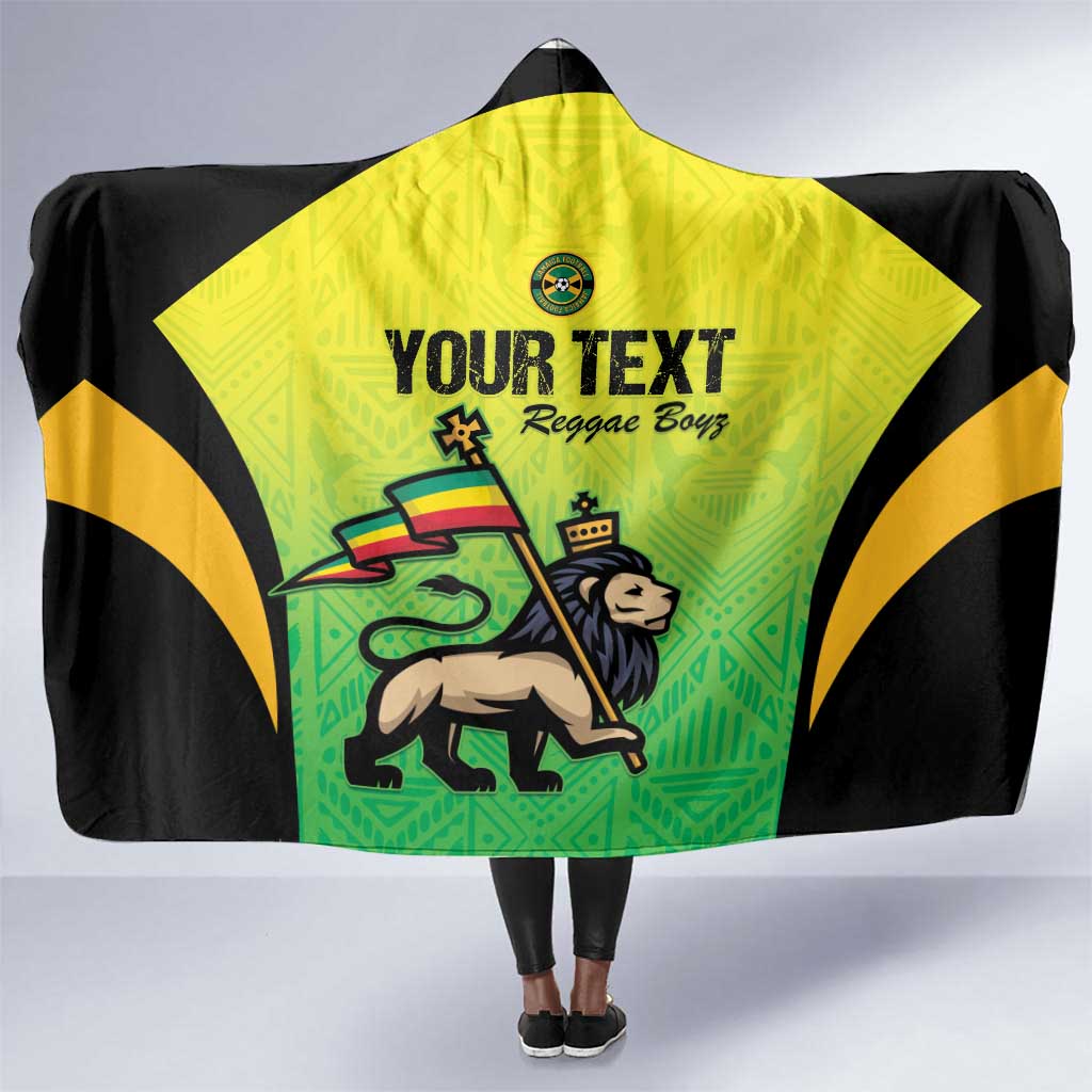 Custom Jamaica Football Hooded Blanket Go Champions