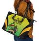 Custom Jamaica Football Leather Tote Bag Go Champions