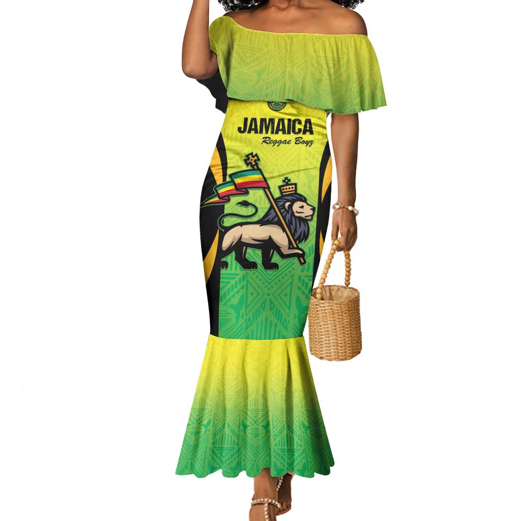 Custom Jamaica Football Mermaid Dress Go Champions