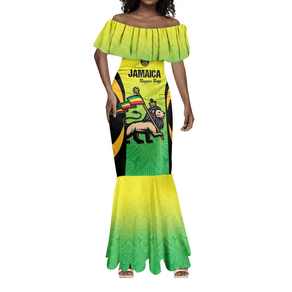 Custom Jamaica Football Mermaid Dress Go Champions