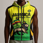 Custom Jamaica Football Sleeveless Zip Hoodie Go Champions - African Pride